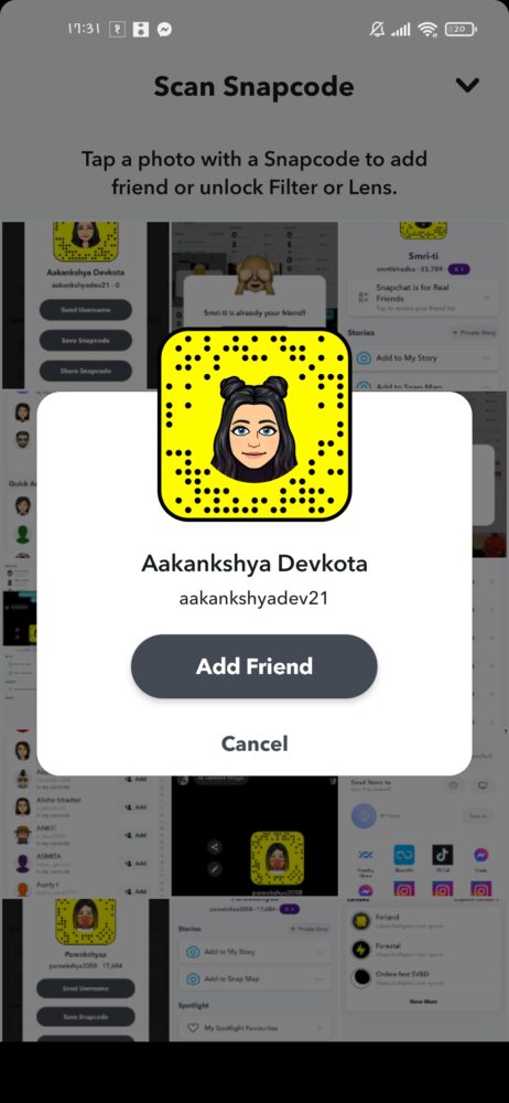 Snapchat Add Friends By Snapcode