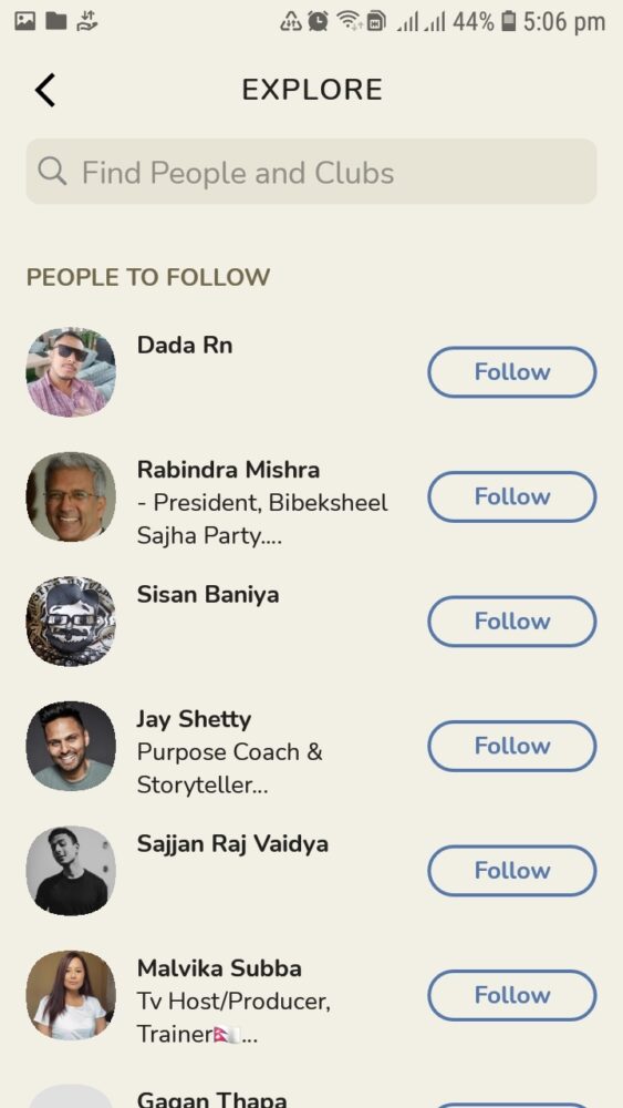 People to follow