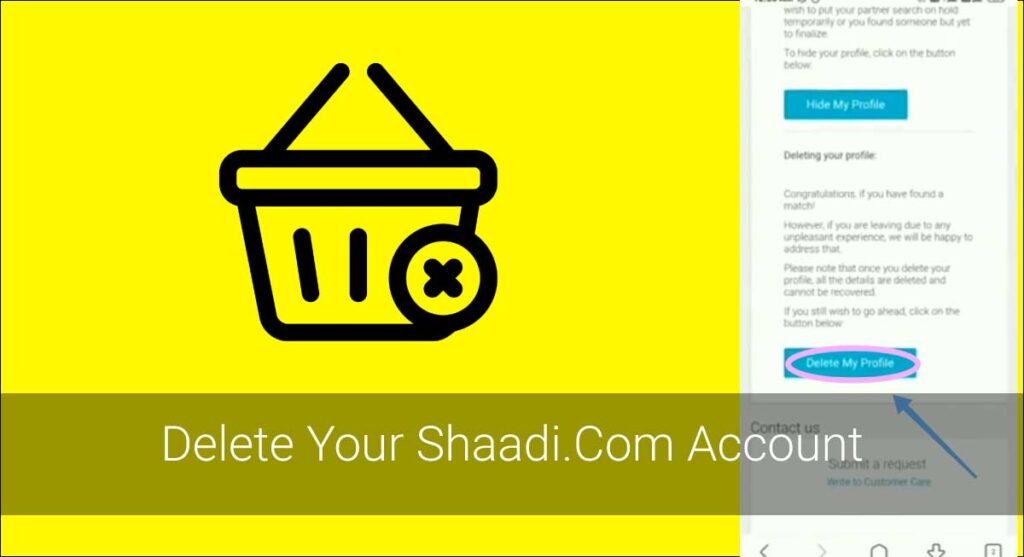 Delete Your Shaadi.Com Account