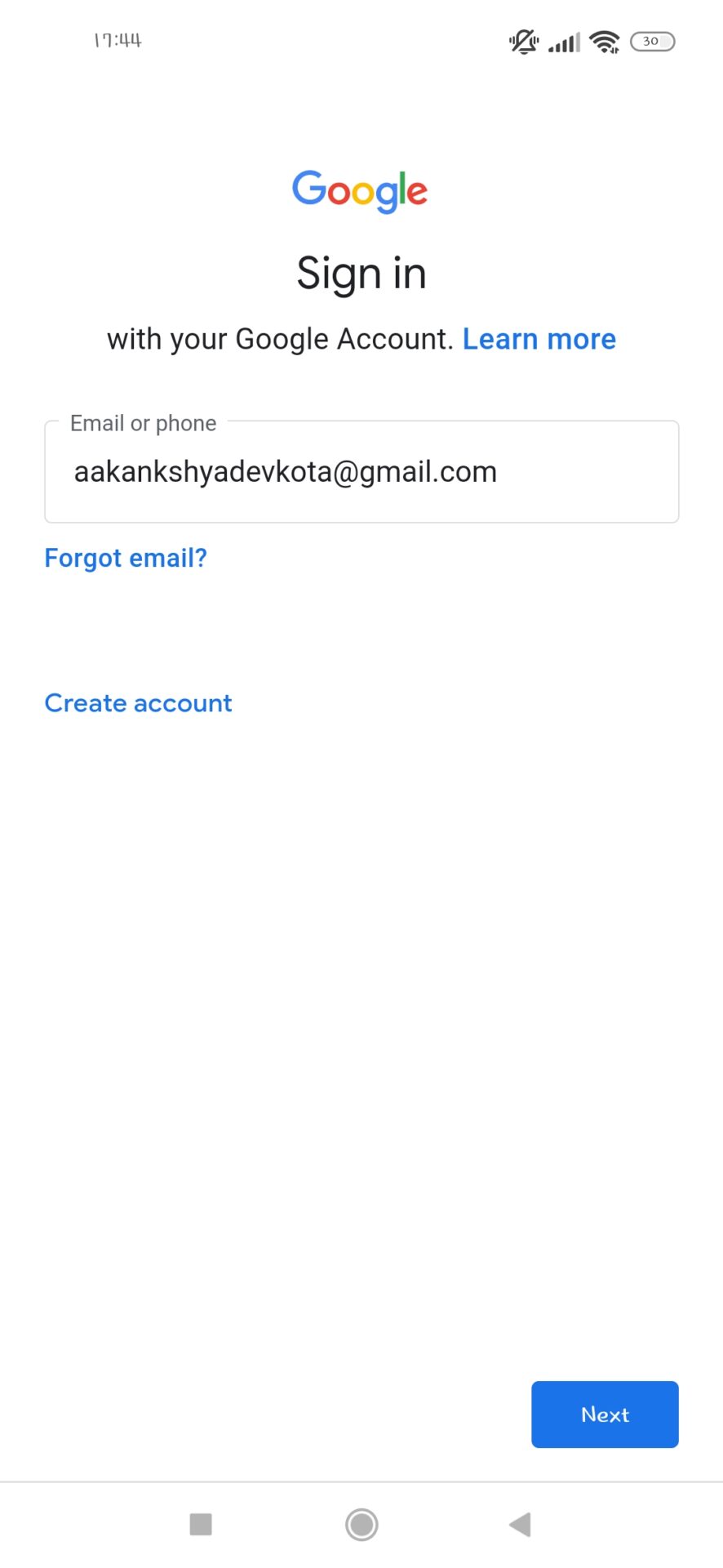 different user in Gmail