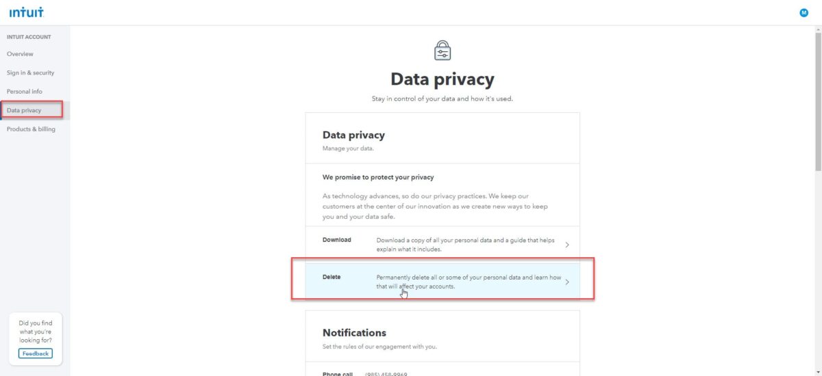 mint data privacy-min
