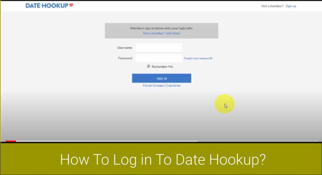 How To Log in To Date Hookup
