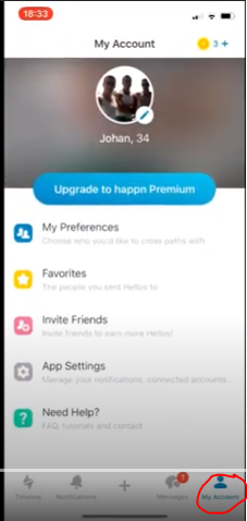 Happn profile icon