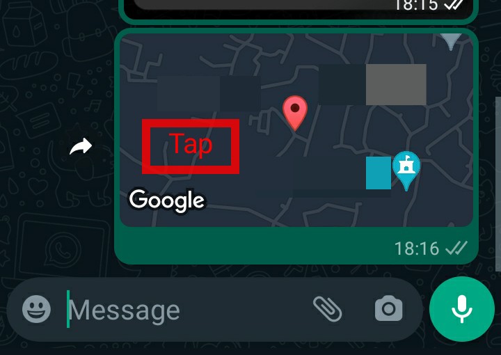 tap current location android