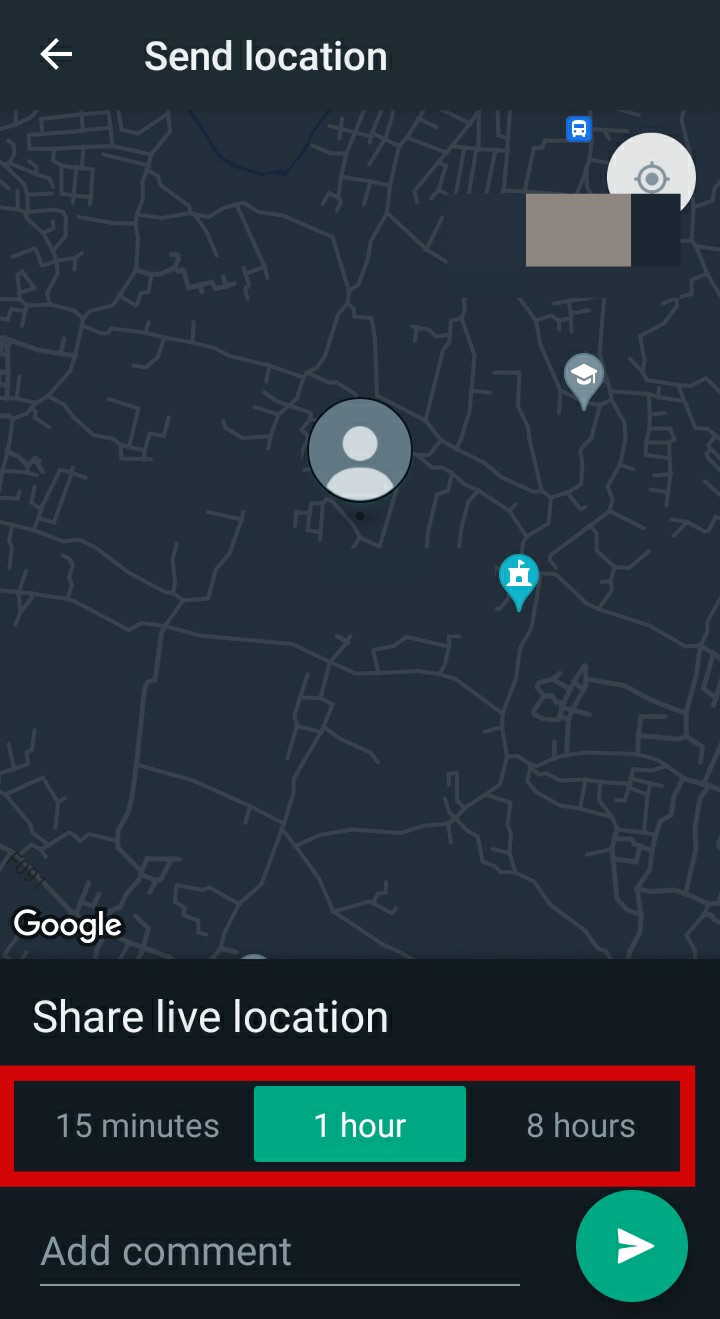 time live location android